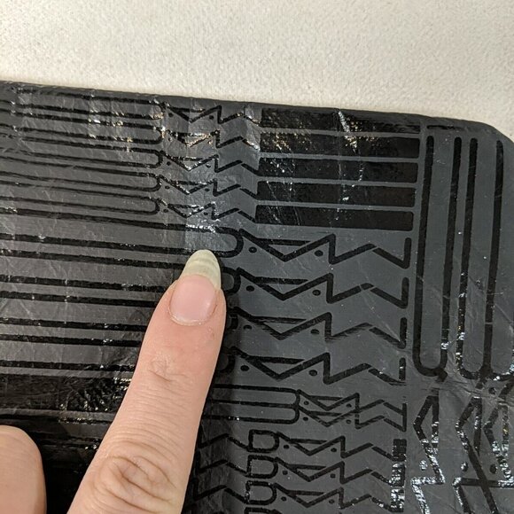 M.A.C. MAC Cosmetics Bag Black Pink Pouch 7.5" x 6" Makeup Jewelry Travel Zip - Picture 9 of 12